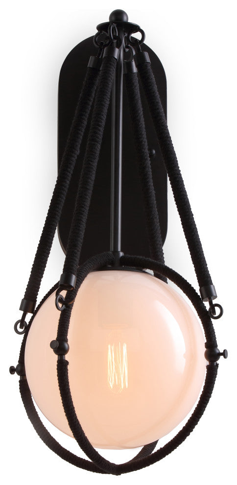 Voyager 1 Light Wall Sconce Matte Black