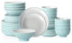 Christian Siriano Lustra Stoneware 32 Piece Dinnerware Set, Teal