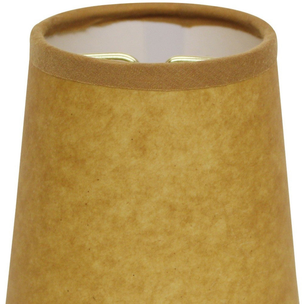 4" Canvas Set of 6 Chandelier Kraft Paper Lampshades