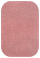 Miles Modern Minimalist Radius Corner Solid Indoor/Outdoor Shaped Area Rug