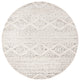 Safavieh Tulum Tul272A Southwestern Rug, Ivory and Gray, 10'0"x10'0" Round