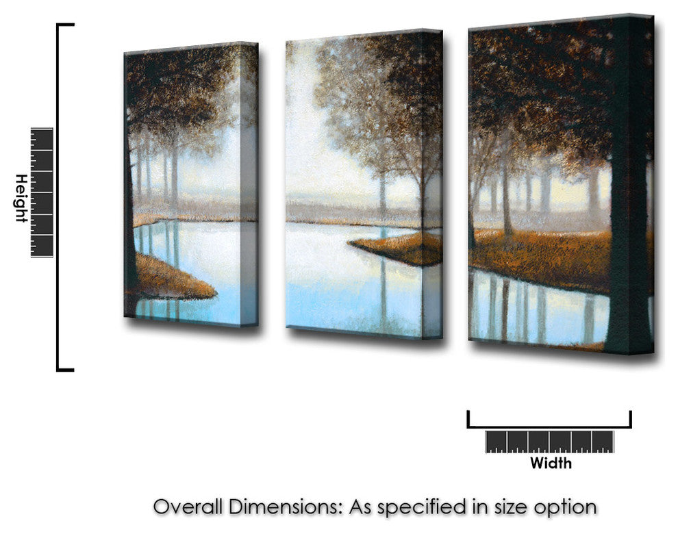 Ready2HangArt 'Woodland Retreat' by Norman Wyatt Jr. 3-PC Canvas Art Set
