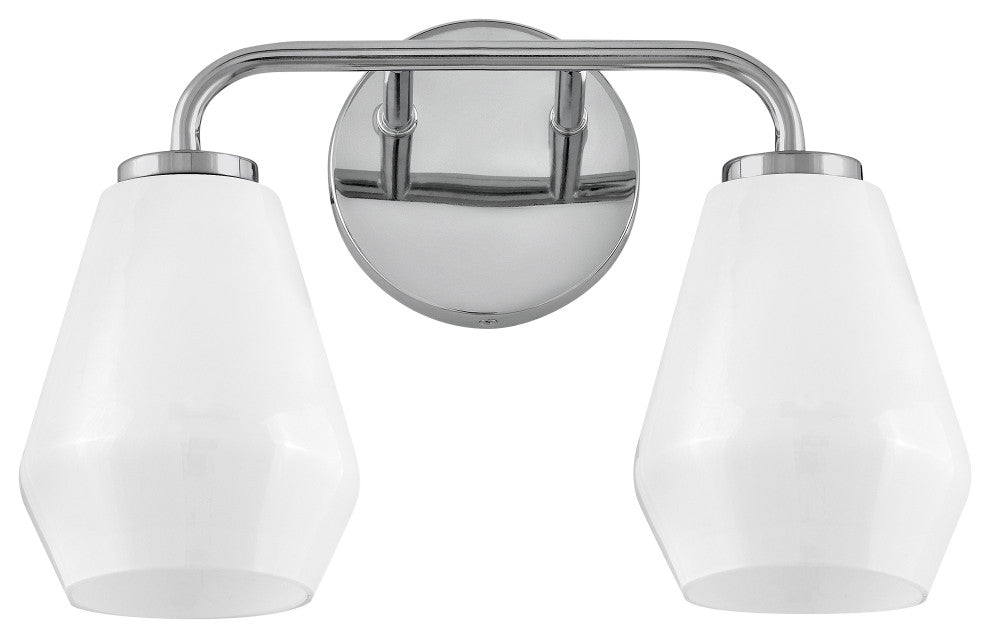Lark Gio 14.75" Two-Light Bath Vanity Fixture, Chrome