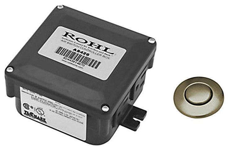 Rohl AS450EB Air Activated Switch With Button, Control Box for Garbage Disposals