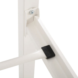 Aldrin Modern Iron Bed Frame, White