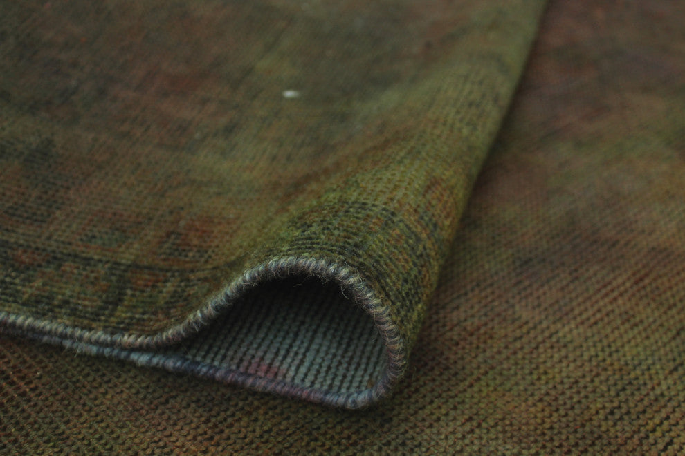 Vintage Distressed Rainbow-dyed Saraï¿½ Brown Runner