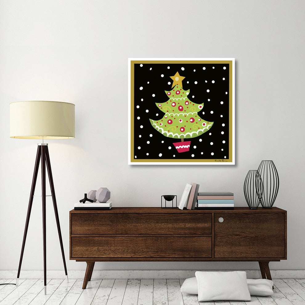 "The Night Before Christmas IV" Digital Paper Print by Farida Zaman, 42"x42"