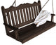Cedar Royal English Porch Swing, Walnut Stain, 4 Foot