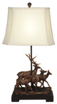 29" Herd of Deer Lamp
