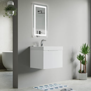 Pershing 24" Single Vanity Set, White, Resin Basin