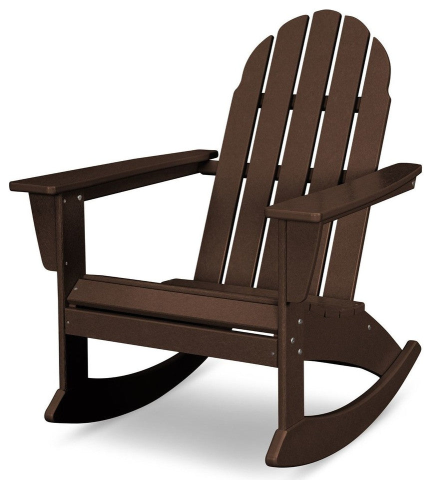 Vineyard Adirondack Rocking Chair, Mahogany