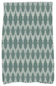Mudcloth, Geometric Print Hand Towel, Green, 18 x 30"