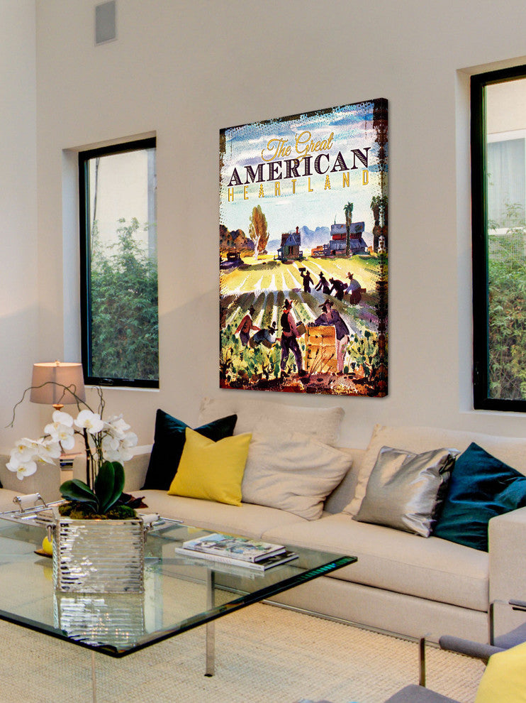 "Farm Veggies" Painting Print on Canvas