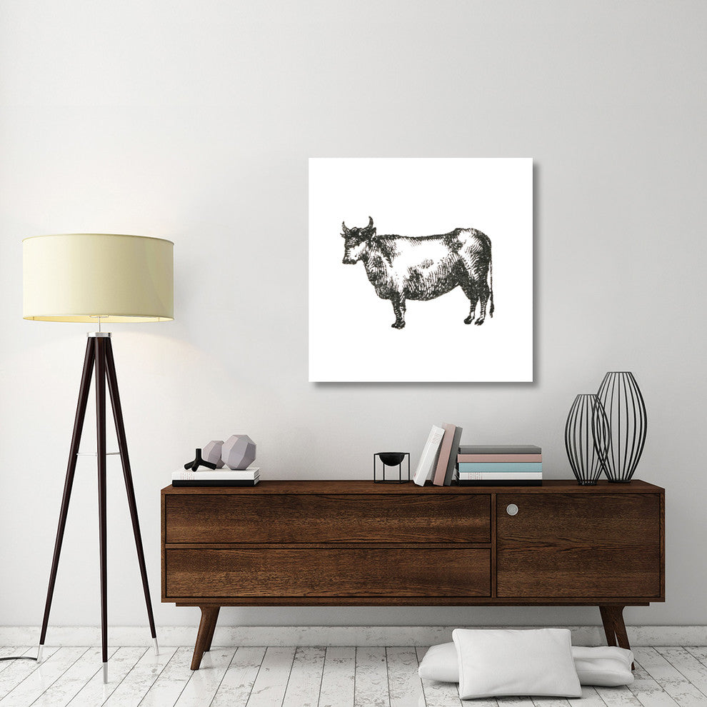 "Farm Animal Icons IV" Digital Paper Print by Sue Schlabach, 38"x38"