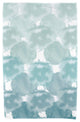 Beach Clouds, Geometric Print Beach Towel, Teal
