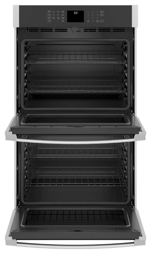 GEÂ® 30" Smart Built-In Self-Clean Double Wall Oven with Never-Scrub Racks