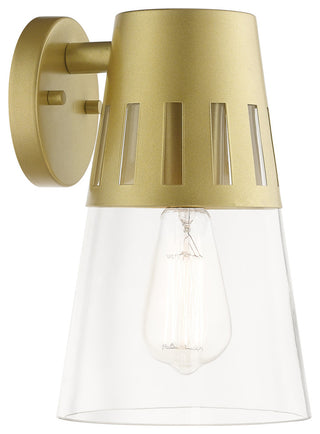 Covington 1-Light Soft Gold Outdoor Medium Wall Lantern