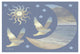 "Moon and Stars" Digital Paper Print by Diane Romanello, 32"x22"