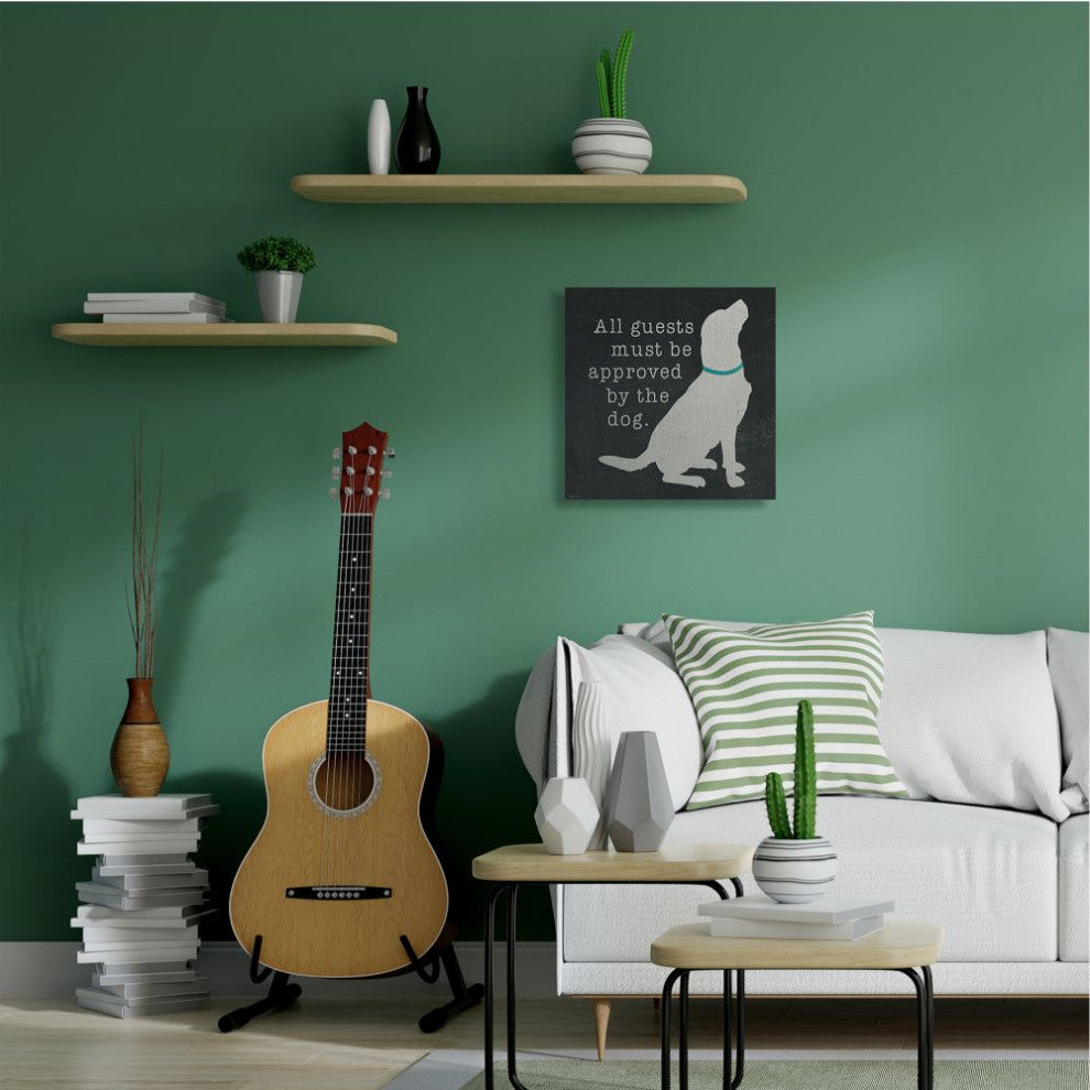 Guests Approved by Dog Family Pet Welcome Greeting,1pc, each 24 x 24