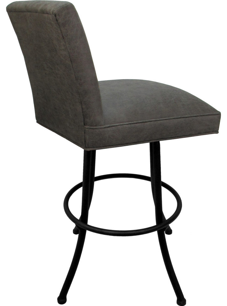 Swivel Metal Counter, Bar or Extra Tall Stool - Sommerville on Noam Base, Northwest Elk - Black, 26"