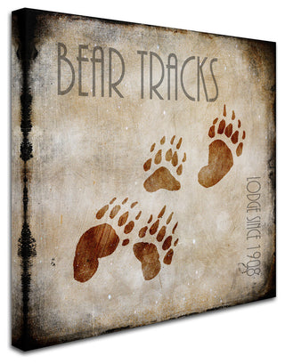 LightBoxJournal 'Moose Lodge 2 - Bear Tracks' Canvas Art, 18" x 18"