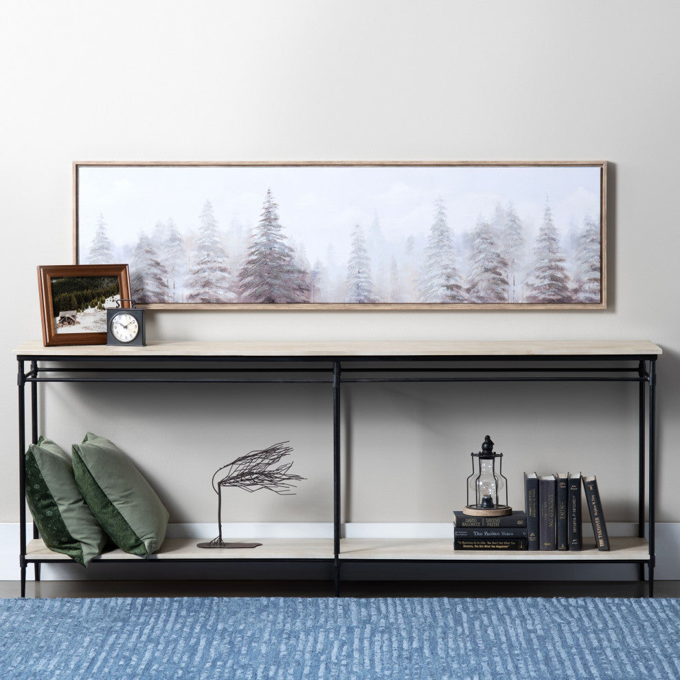 Becker Canvas Wall Art With Brown Frame