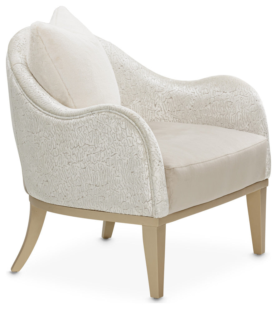 Yvette Accent Chair - Porcini/Champagne