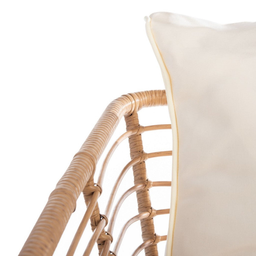 Safavieh Harrley 4Pc Living Set, Natural / White