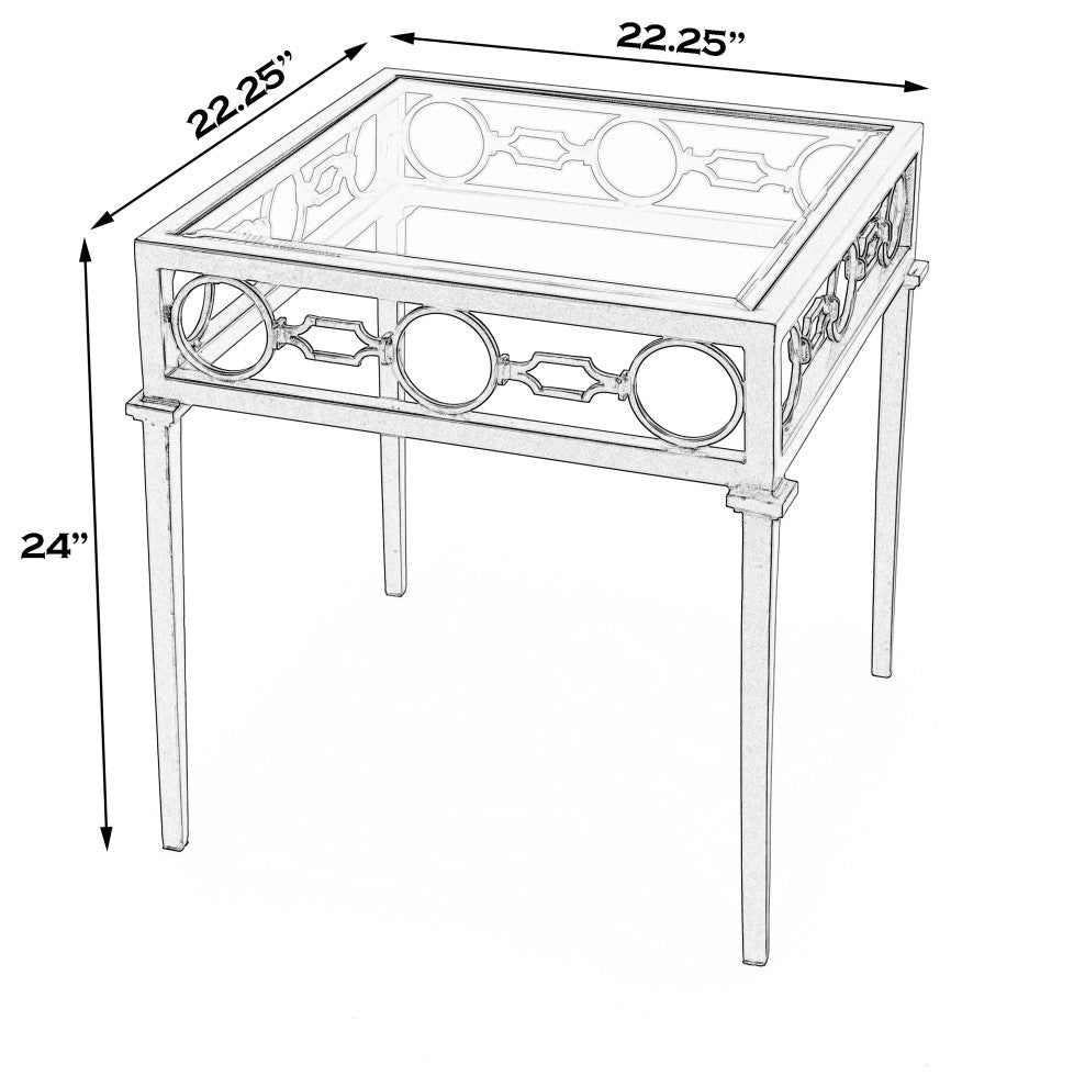 Southport Iron Outdoor End Table