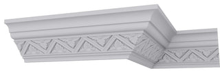 3"Hx3"Px4 1/8"Fx96 1/8"L, 2 3/8" Repeat, Bradley Crown Moulding