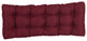 51"X19" Tufted Solid Outdoor Spun Polyester Loveseat Cushion, Merlot