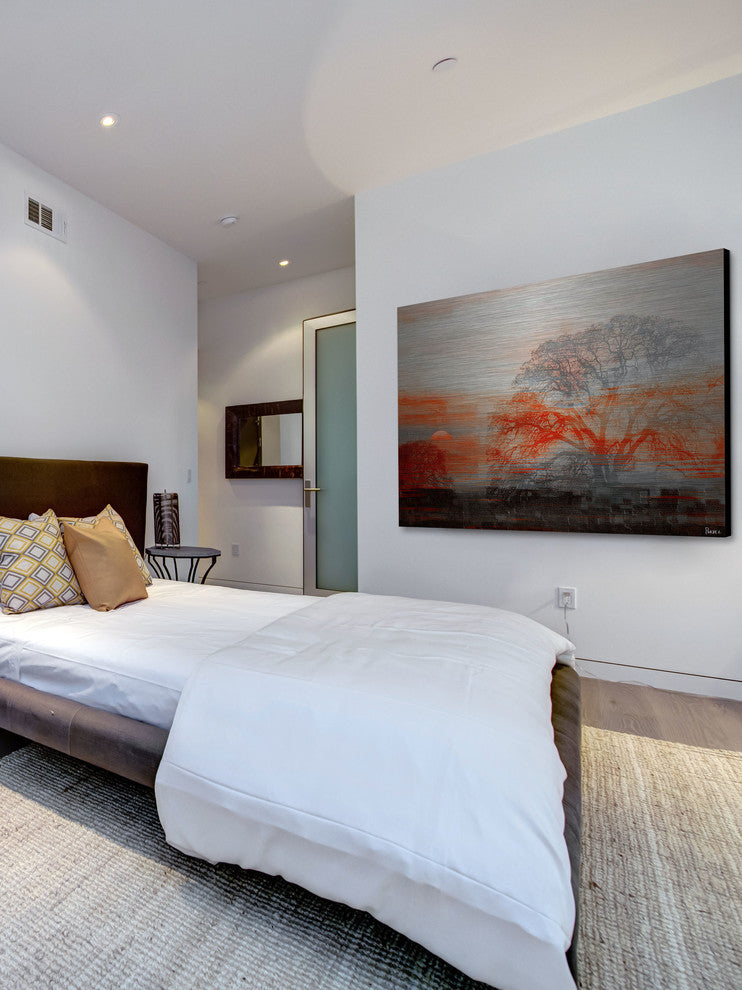 "Casa Vista" UV Ink Print on Brushed  Aluminum, 45"x30"