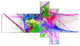 Glowing Ball of Smoke, Abstract Canvas art print, 60"x32", 5 panels