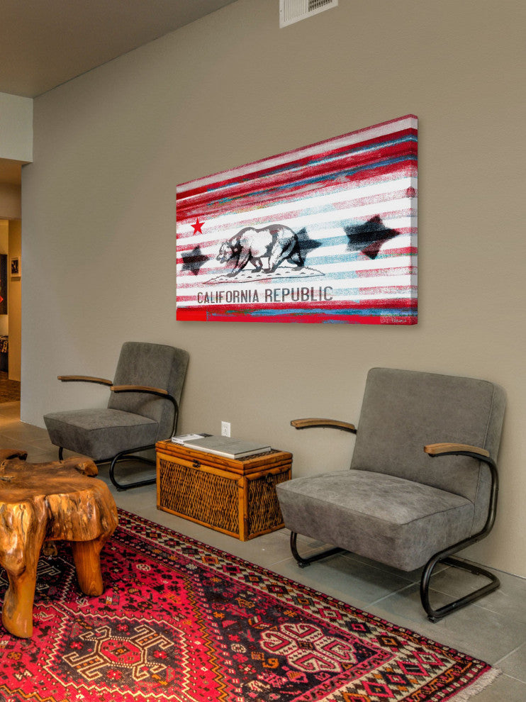 "Cal Repub" Fine Art Canvas Print, 36"x24"