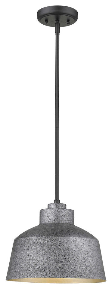 Barnes 1-Light Gray Convertible Pendant