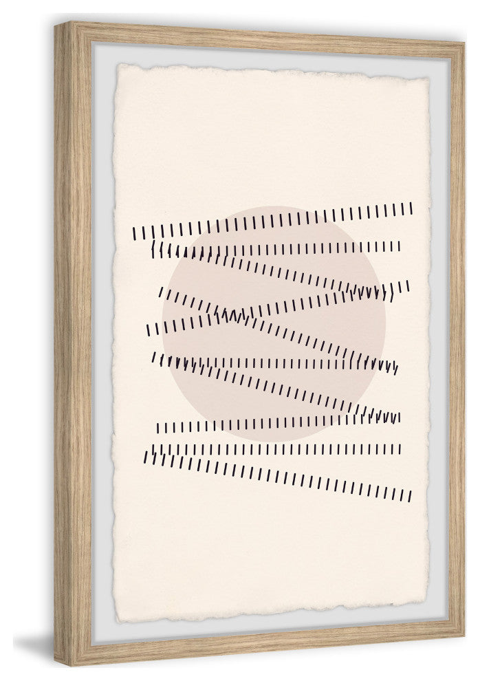 "Railroad Tracks Meet" Framed Painting Print, 16x24