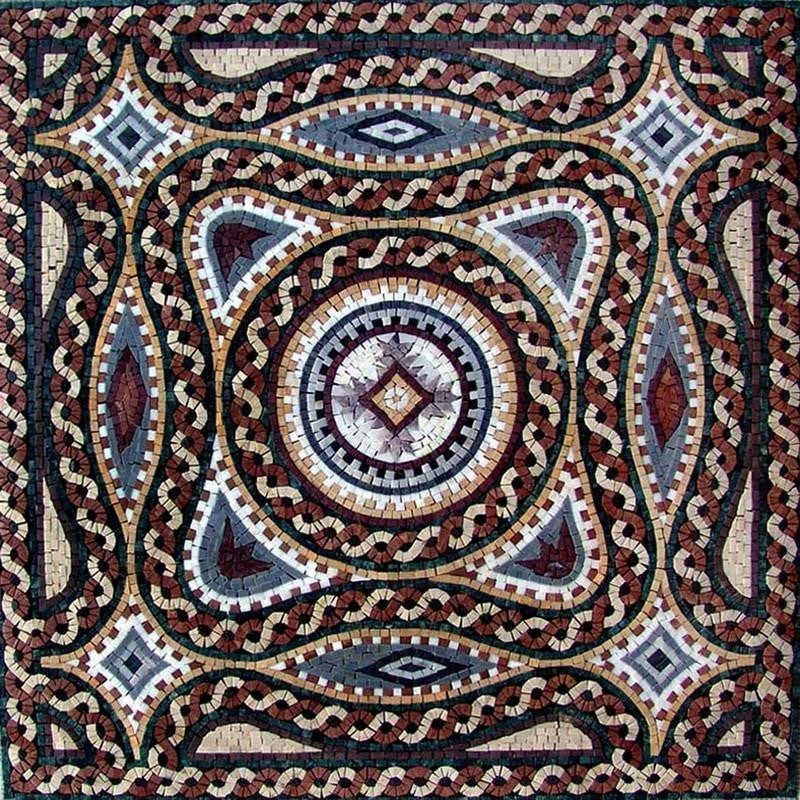 Roman Art Mosaic, Janelle, 41"x41"