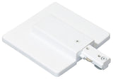 End Feed With Outlet Box Cover, White
