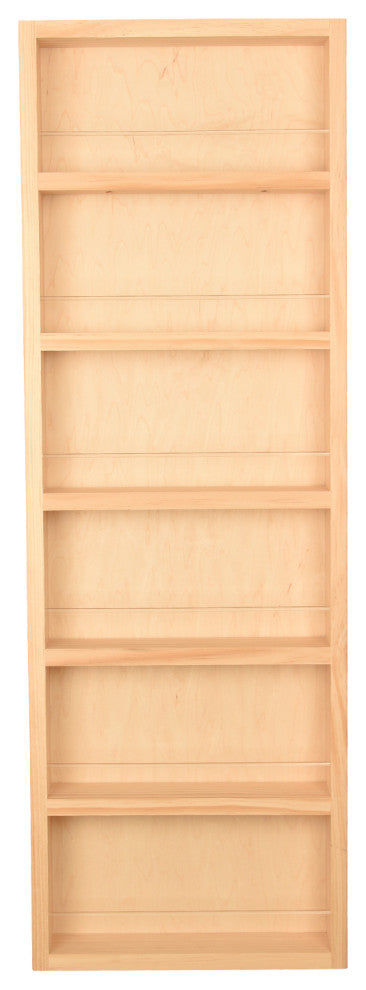 Citrus Unfinished On the Wall Spice Rack 42"h x 14"w x 3.5"d