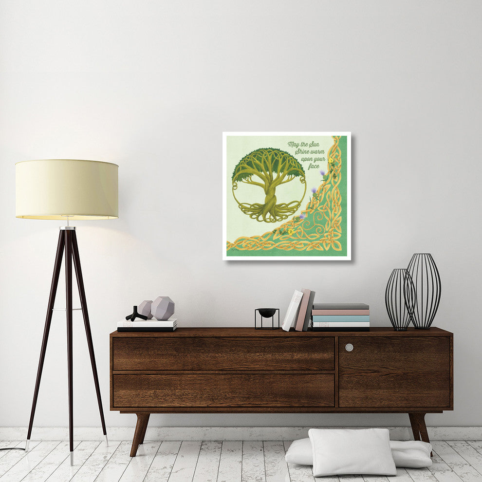 "Celtic Charm IV" Digital Paper Print by Elyse DeNeige, 32"x32"