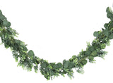 6' Deluxe Artificial Mixed Eucalyptus Leaf Vine Hanging Plant Greenery Garland