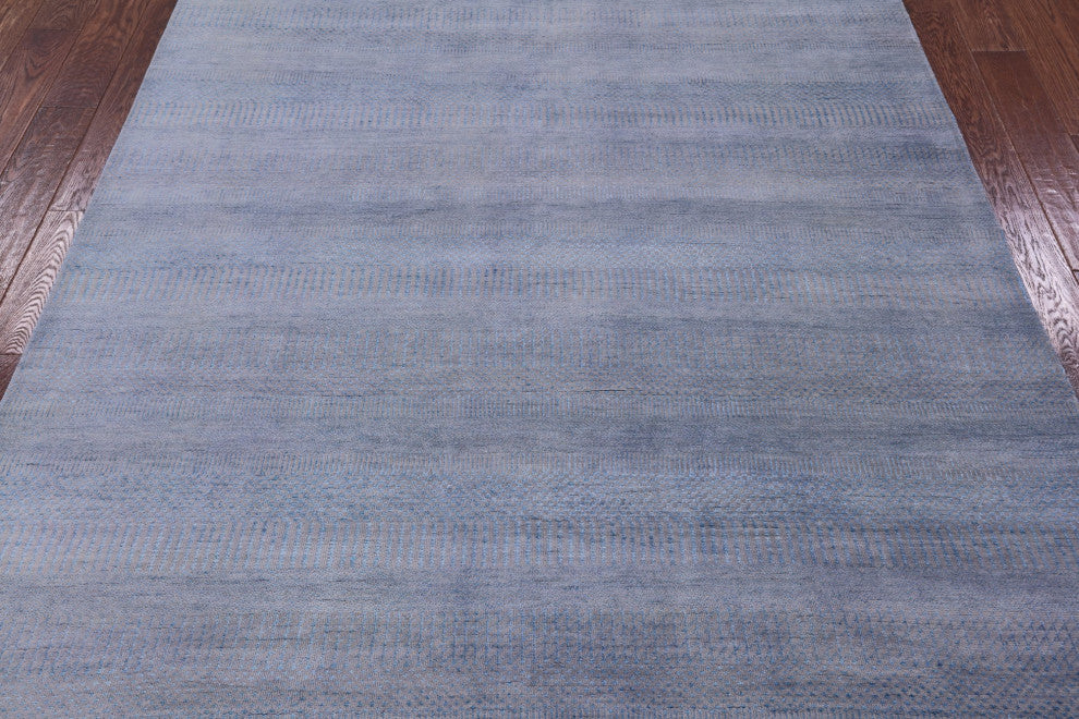 Wool and Silk Hand Knotted Savannah Grass Rug 6' 1" X 9' 3" Q11394