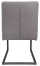 Ronan Dining Side Chair, Set of 2, Antique Graphite Gray, Dining Side Chair, Faux Leather