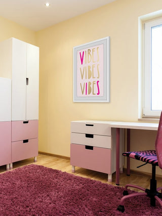 "Triple Vibe" Framed Painting Print, 20"x30"