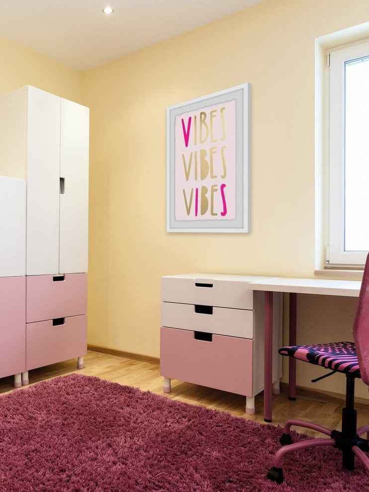 "Triple Vibe" Framed Painting Print, 20"x30"