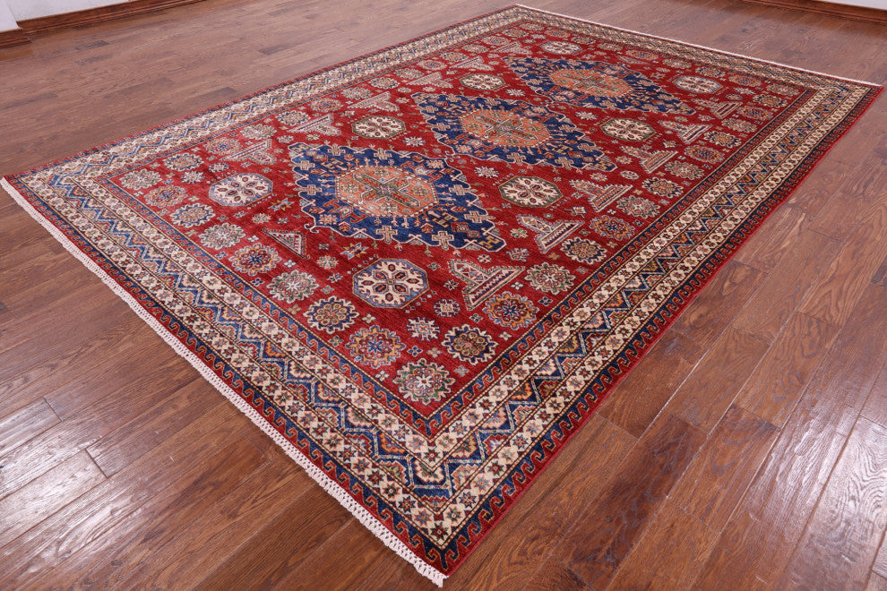 Hand Knotted Super Kazak Rug 8' 1" X 11' 6" Q5031