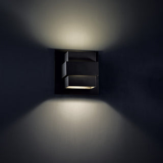 Pandora 7" LED Outdoor Wall-Light 3000K, Black