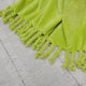 Braided Rope Flannel Fleece Throw, Oasis Green, 50"x60"