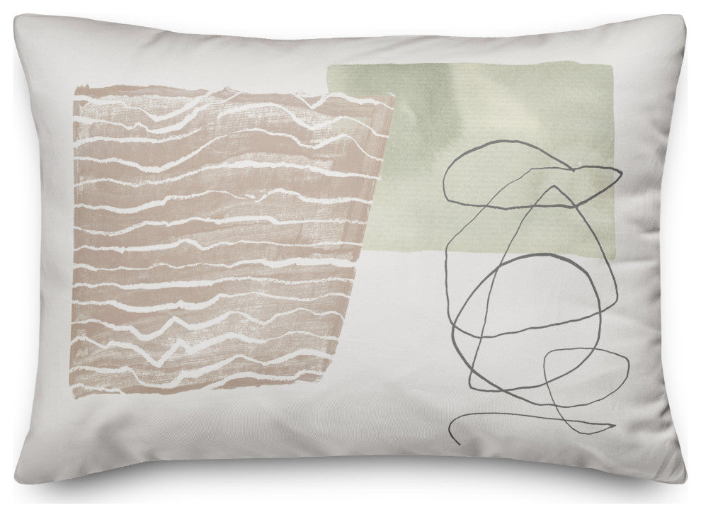 Chic Urban Abstract I 14"x20" Spun Poly Pillow