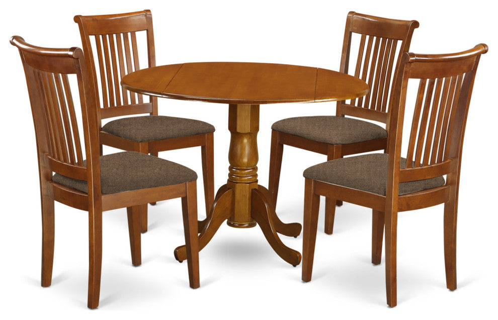 5 Pc Kitchen Table Set -Small Kitchen Table-Plus 4 Dinette Chairs